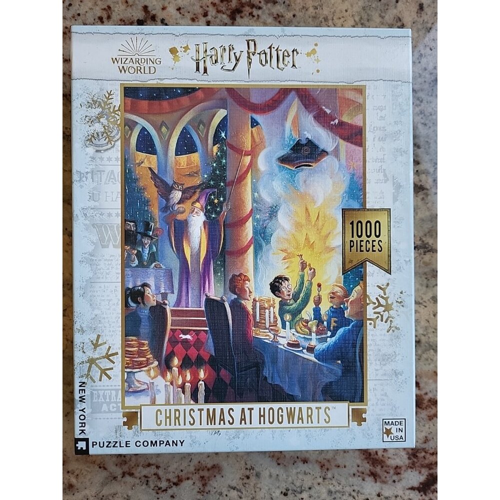 Harry Potter Christmas At Hogwarts 1000 Piece Jigsaw Puzzle Unused New Wizarding